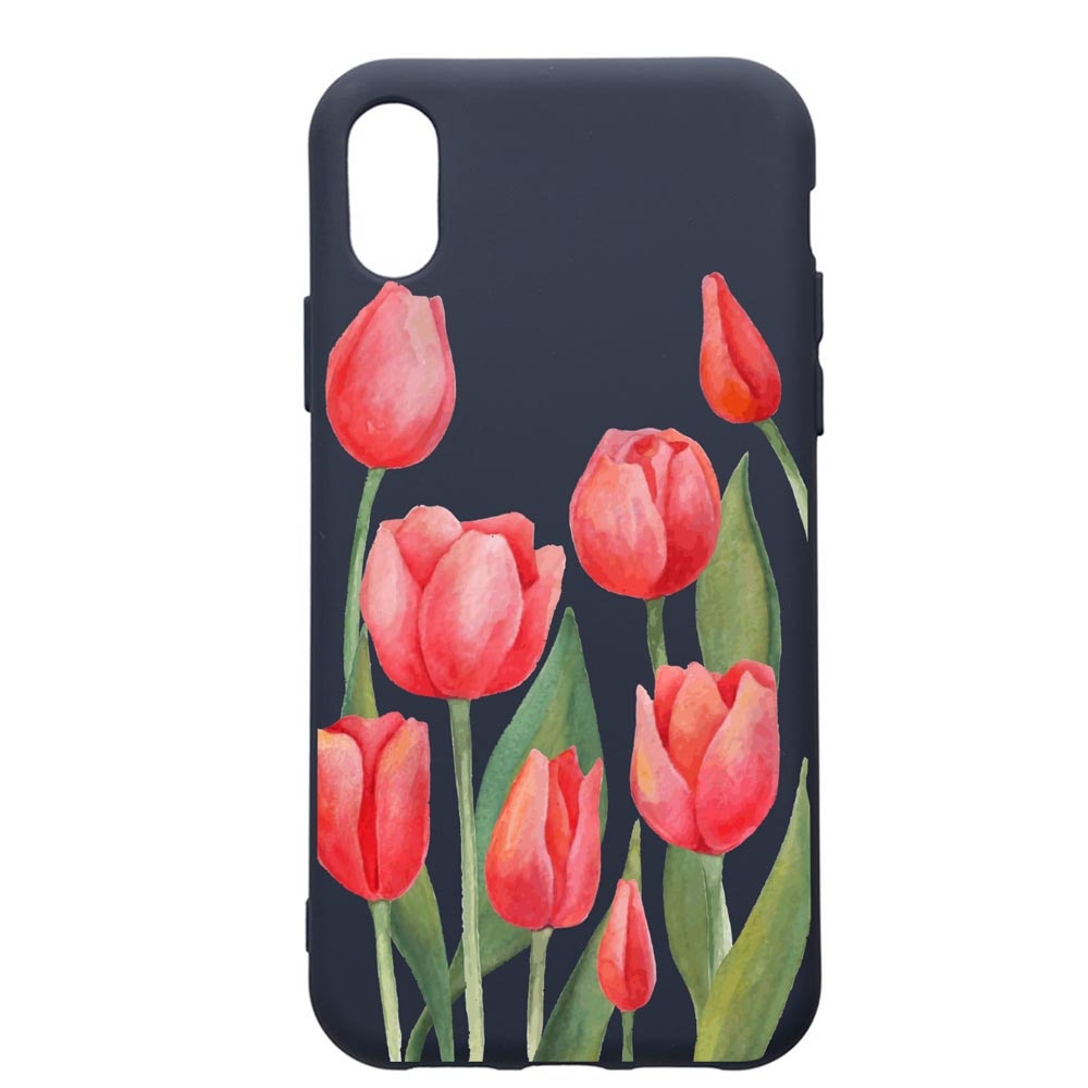 Husa Premium Silicon Compatibila Cu Samsung Galaxy A01, Red Roses, cu interiorul din material textil, protectie camera, Alaskan Blue, PAB633