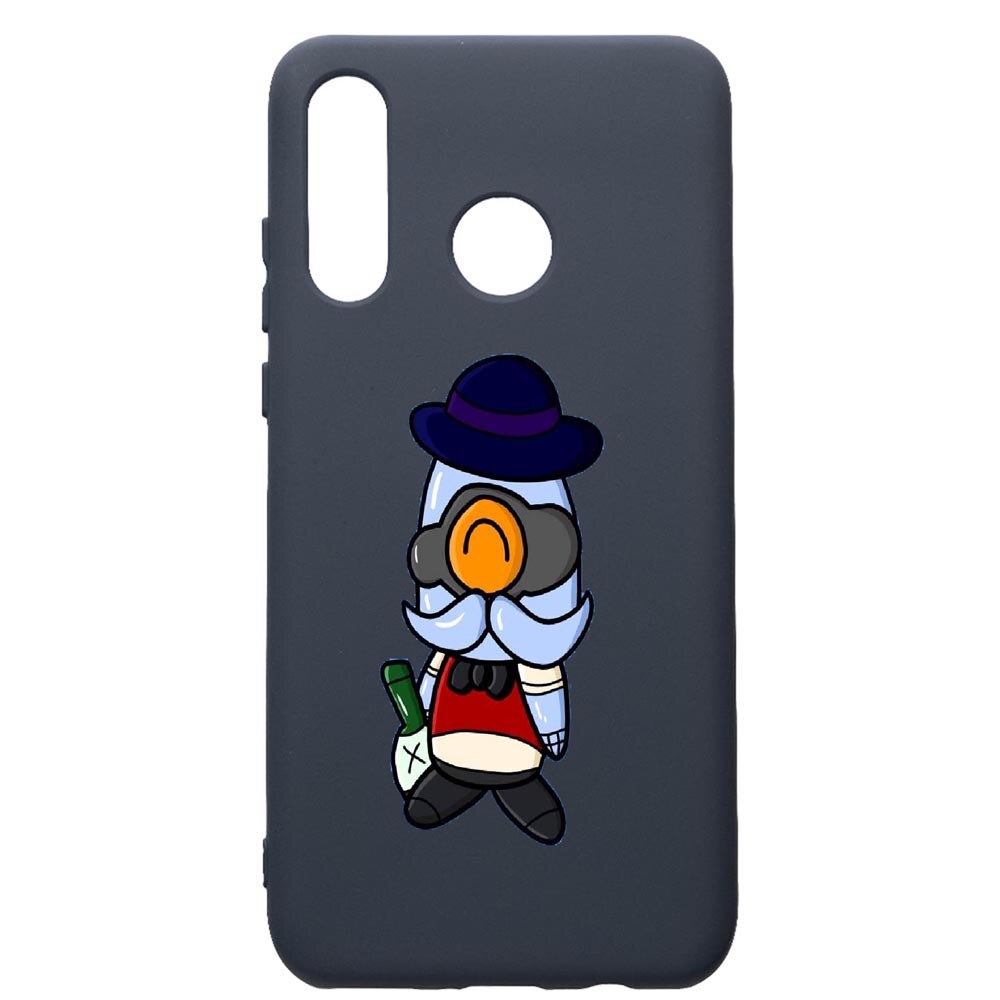 Husa Premium Silicon Compatibila Cu Huawei P30 Lite, Brawl Stars, cu interiorul din material textil, protectie camera, Alaskan Blue, PAB649