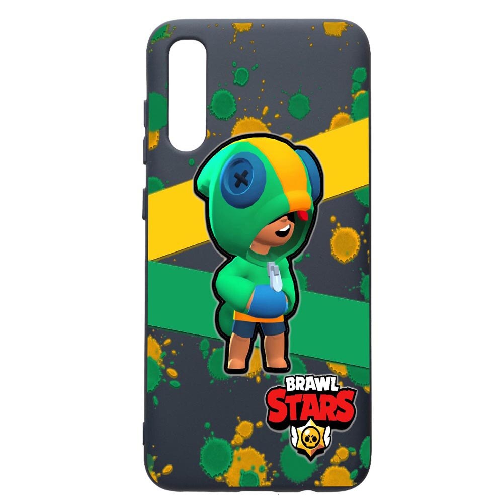 Husa Premium Silicon Compatibila Cu Samsung Galaxy A70, Brawl Stars Leon, cu interiorul din material textil, protectie camera, Alaskan Blue, PAB647