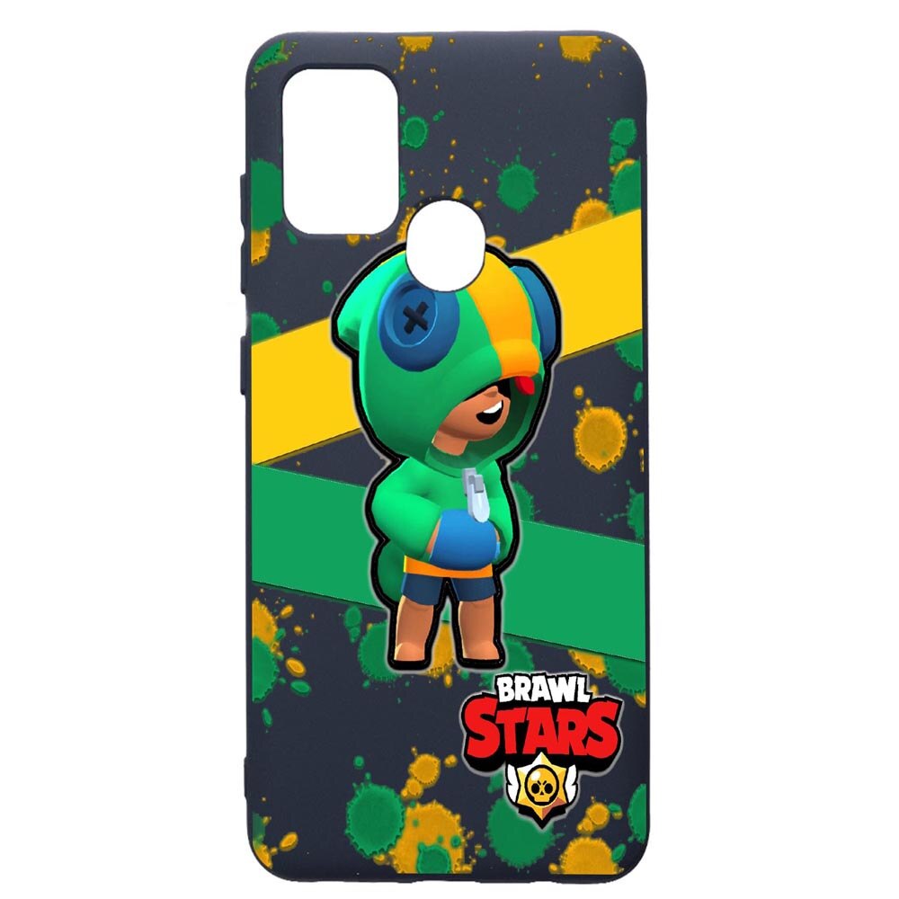 Husa Premium Silicon Compatibila Cu Samsung Galaxy A21S, Brawl Stars Leon, cu interiorul din material textil, protectie camera, Alaskan Blue, PAB647