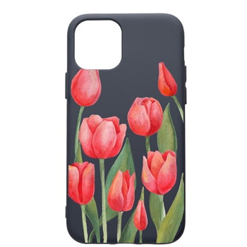 Husa Premium Silicon Compatibila Cu Apple IPhone 12, Red Roses, cu interiorul din material textil, protectie camera, Alaskan Blue, PAB633 Husa Premium Silicon Compatibila Cu Apple IPhone 12, Red Roses, cu interiorul din material textil, protectie camera, Alaskan Blue, PAB633
