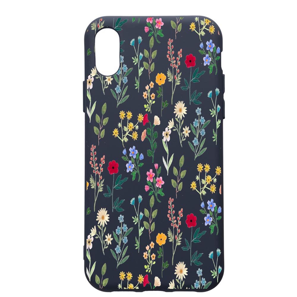 Husa Premium Silicon Compatibila Cu Samsung Galaxy A10, Spring Flowers, cu interiorul din material textil, protectie camera, Alaskan Blue, PAB635
