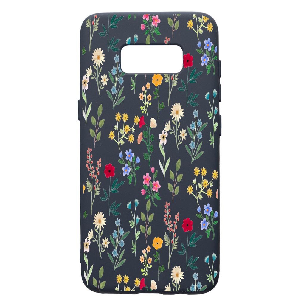 Husa Premium Silicon Compatibila Cu Samsung Galaxy S10E, Spring Flowers, cu interiorul din material textil, protectie camera, Alaskan Blue, PAB635