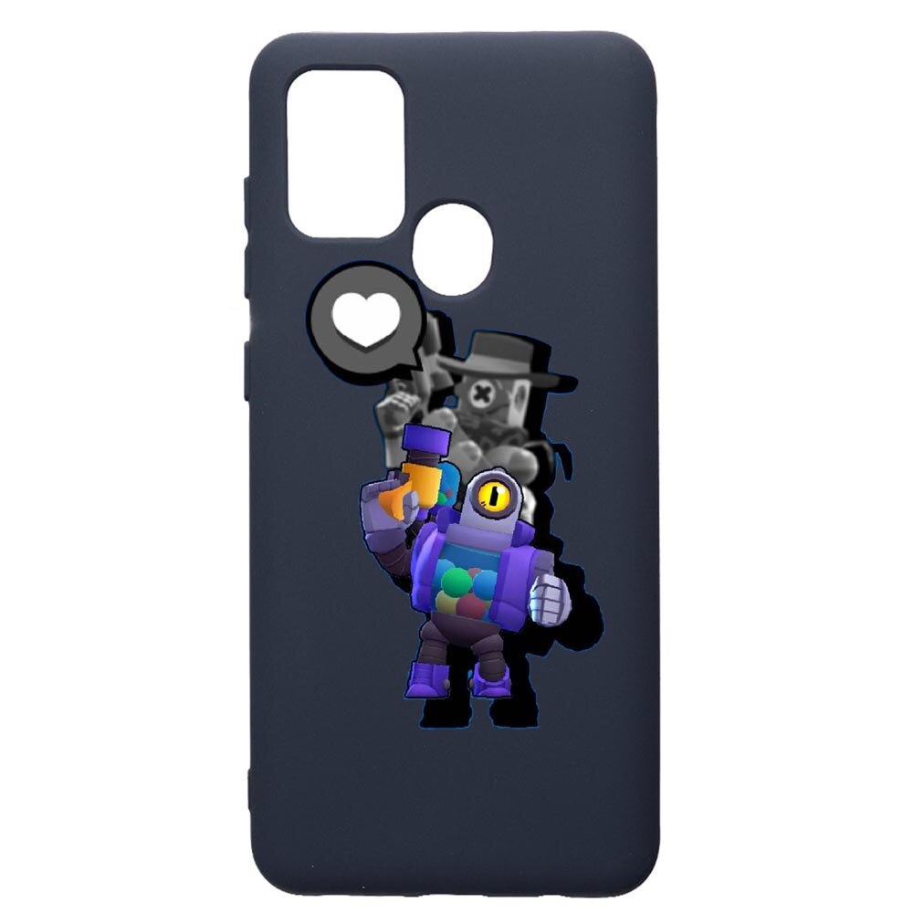Husa Premium Silicon Compatibila Cu Samsung Galaxy A21S, Brawl Stars Ricochet, cu interiorul din material textil, protectie camera, Alaskan Blue, PAB650