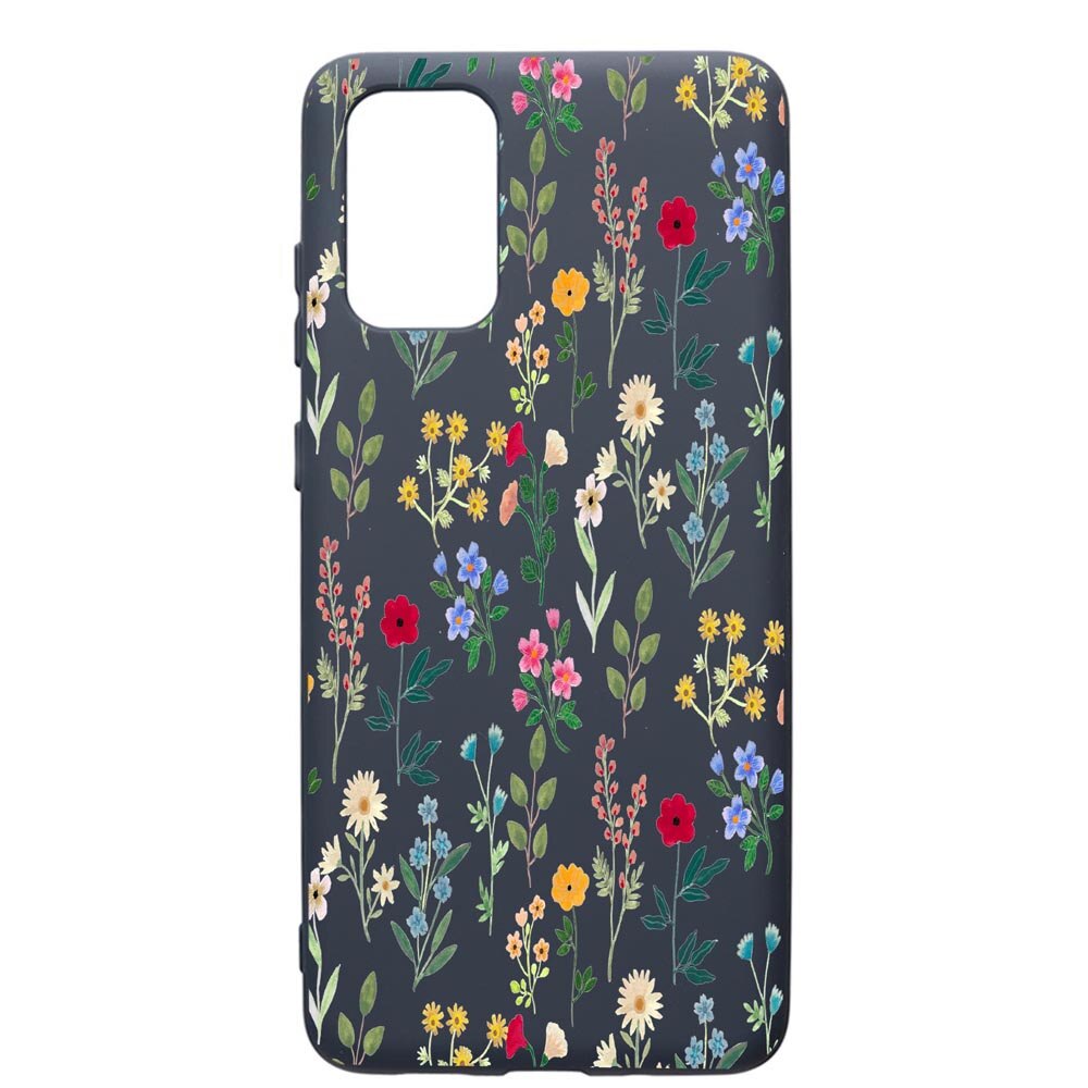 Husa Premium Silicon Compatibila Cu Samsung Galaxy S20 Plus, Spring Flowers, cu interiorul din material textil, protectie camera, Alaskan Blue, PAB635