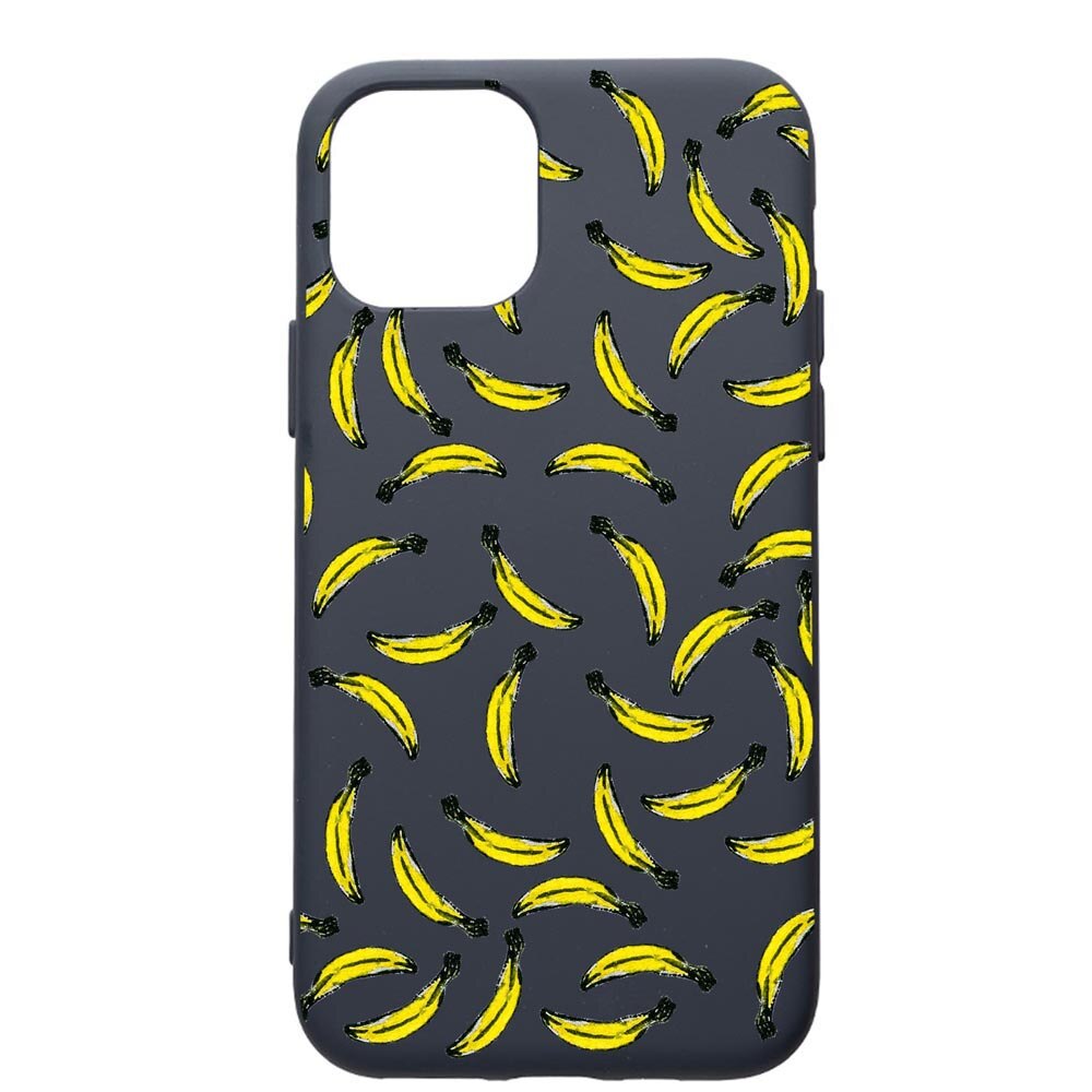 Husa Premium Silicon Compatibila Cu Apple IPhone 11, bananas, cu interiorul din material textil, protectie camera, Alaskan Blue, PAB664