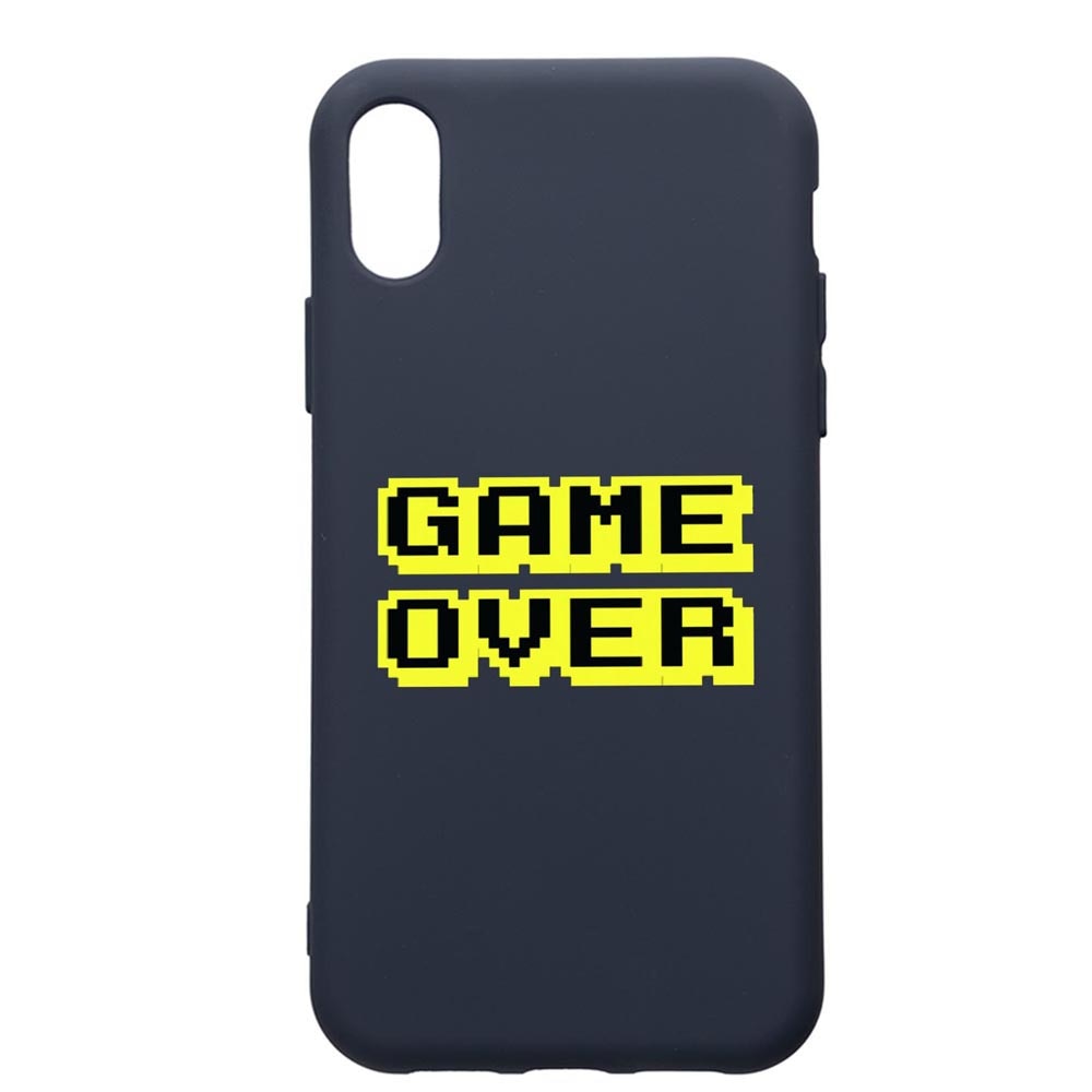 Husa Premium Silicon Compatibila Cu Apple IPhone XS / iPhone X, Game Over, cu interiorul din material textil, protectie camera, Alaskan Blue, PAB671