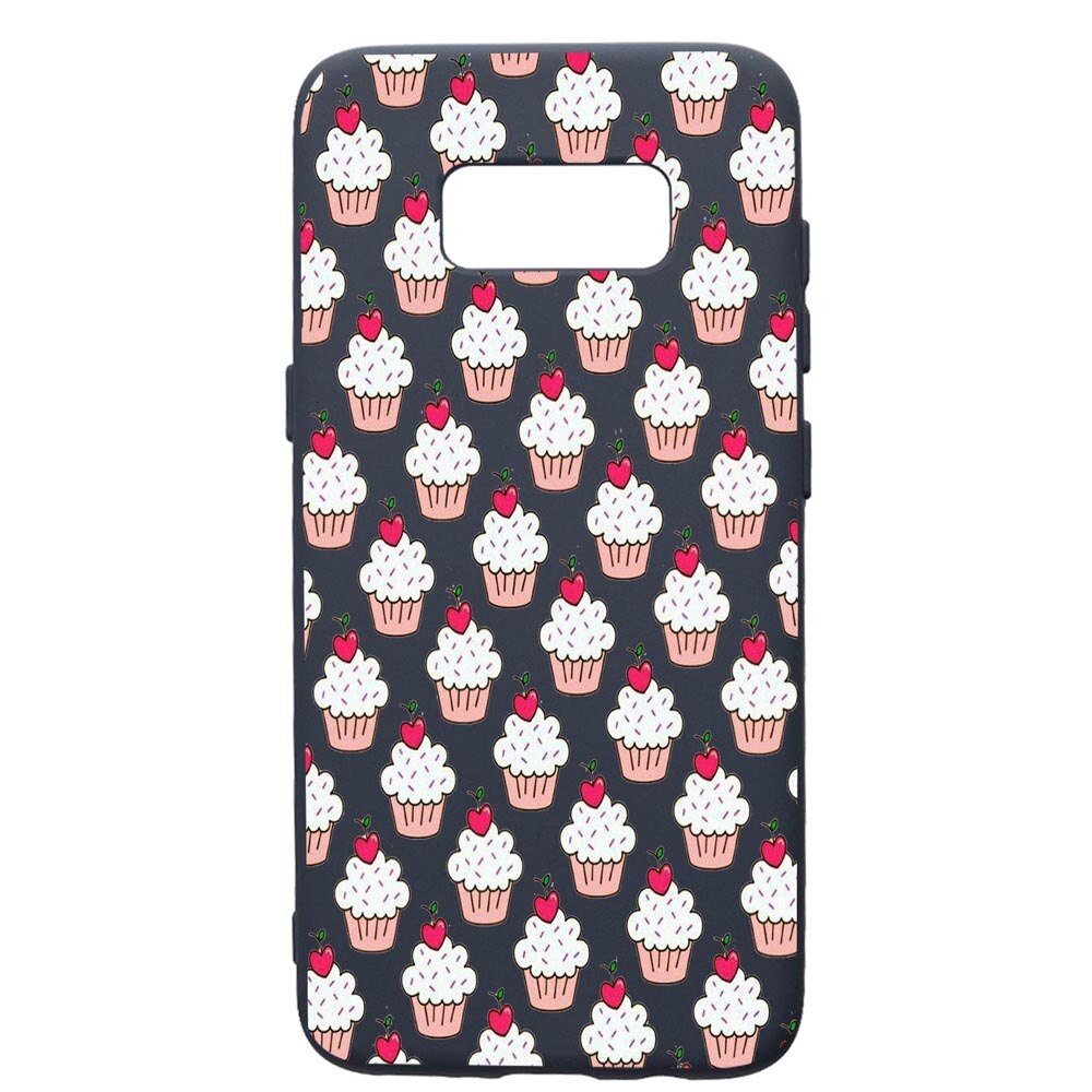 Husa Premium Silicon Compatibila Cu Samsung Galaxy S10E, Muffins, cu interiorul din material textil, protectie camera, Alaskan Blue, PAB668