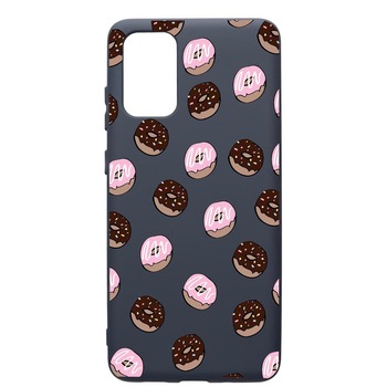 Husa Premium Silicon Compatibila Cu Samsung Galaxy S20 Plus, Donuts, cu interiorul din material textil, protectie camera, Alaskan Blue, PAB667 Husa Premium Silicon Compatibila Cu Samsung Galaxy S20 Plus, Donuts, cu interiorul din material textil, protectie camera, Alaskan Blue, PAB667
