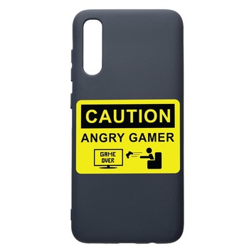 Husa Premium Silicon Compatibila Cu Samsung Galaxy A50, Gamer - Angry Gamer, cu interiorul din material textil, protectie camera, Alaskan Blue, PAB673 Husa Premium Silicon Compatibila Cu Samsung Galaxy A50, Gamer - Angry Gamer, cu interiorul din material textil, protectie camera, Alaskan Blue, PAB673