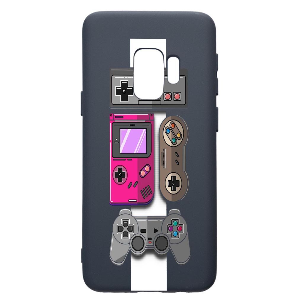 Husa Premium Silicon Compatibila Cu Samsung Galaxy S9, Gamer - Xbox - Nintendo, cu interiorul din material textil, protectie camera, Alaskan Blue, PAB670