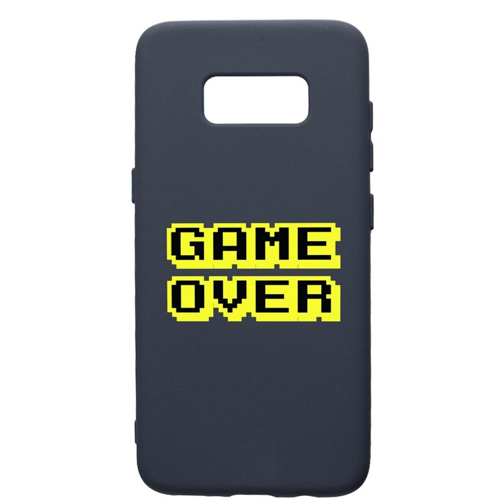 Husa Premium Silicon Compatibila Cu Samsung Galaxy S8, Game Over, cu interiorul din material textil, protectie camera, Alaskan Blue, PAB671