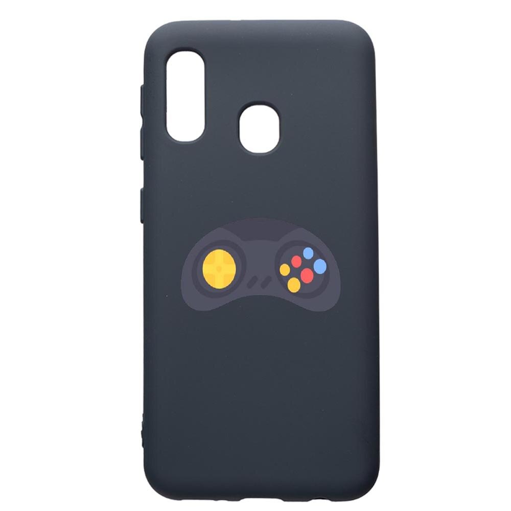 Husa Premium Silicon Compatibila Cu Samsung Galaxy A20E, Gamer - Xbox, cu interiorul din material textil, protectie camera, Alaskan Blue, PAB672
