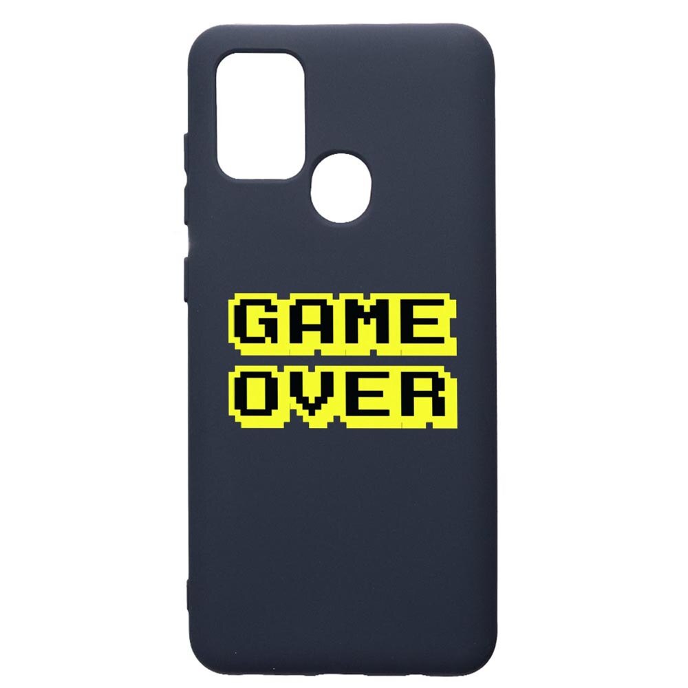 Husa Premium Silicon Compatibila Cu Samsung Galaxy A21S, Game Over, cu interiorul din material textil, protectie camera, Alaskan Blue, PAB671