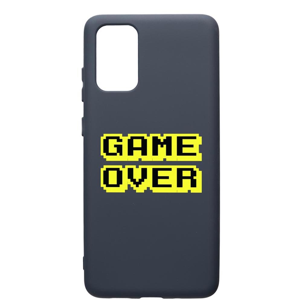 Husa Premium Silicon Compatibila Cu Samsung Galaxy S20 Plus, Game Over, cu interiorul din material textil, protectie camera, Alaskan Blue, PAB671