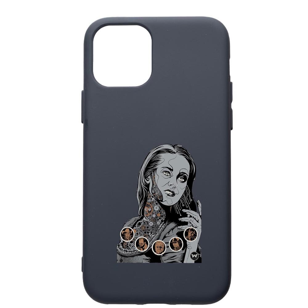 Husa Premium Silicon Compatibila Cu Apple IPhone 11 Pro Max, Westworld, Movie, cu interiorul din material textil, protectie camera, Alaskan Blue, PAB680