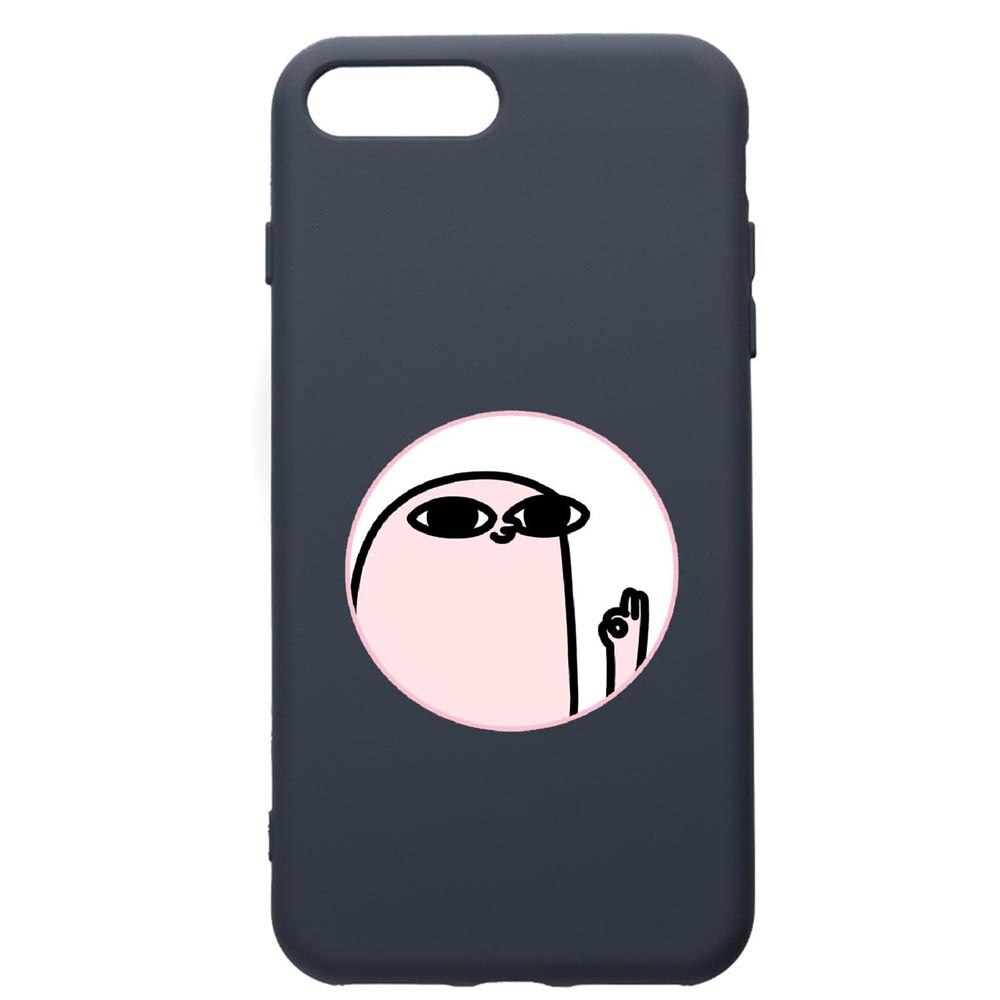 Husa Premium Silicon Compatibila Cu Apple iPhone 8 Plus / iPhone 7 Plus, Meme, cu interiorul din material textil, protectie camera, Alaskan Blue, PAB658