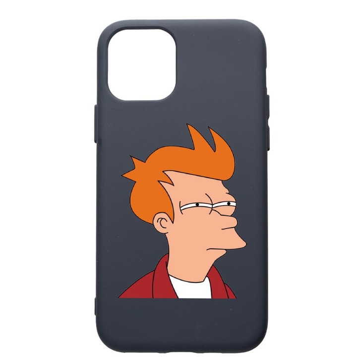 Husa Premium Silicon Compatibila Cu Apple IPhone 12 Pro, Meme, cu interiorul din material textil, protectie camera, Alaskan Blue, PAB663