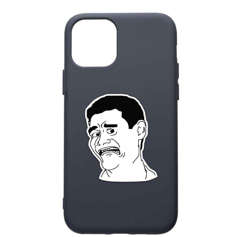 Husa Premium Silicon Compatibila Cu Apple IPhone 11, Meme Harold, cu interiorul din material textil, protectie camera, Alaskan Blue, PAB660