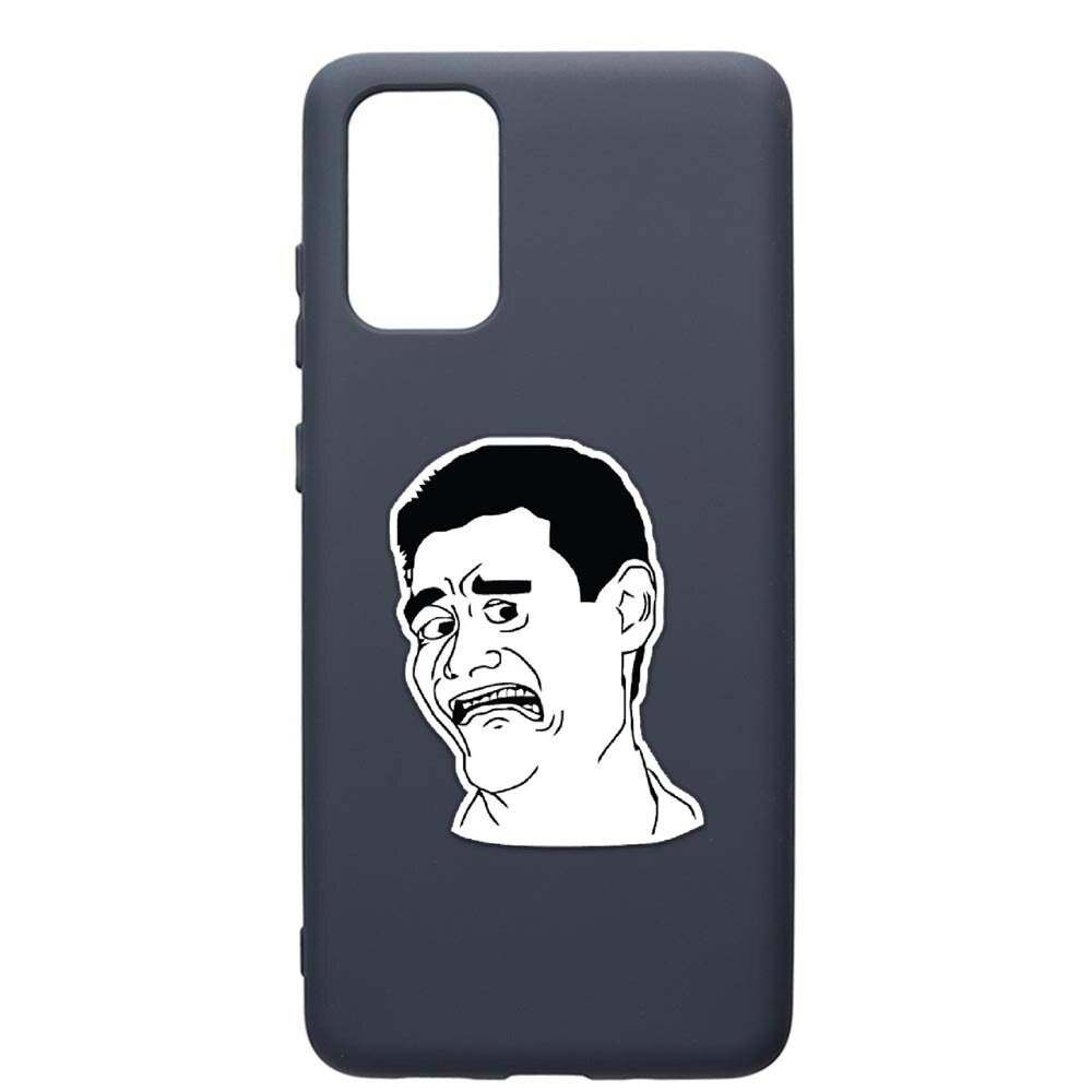 Husa Premium Silicon Compatibila Cu Samsung Galaxy S20 Plus, Meme Harold, cu interiorul din material textil, protectie camera, Alaskan Blue, PAB660