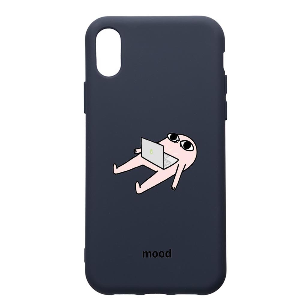 Husa Premium Silicon Compatibila Cu Samsung Galaxy A01, Meme, cu interiorul din material textil, protectie camera, Alaskan Blue, PAB659