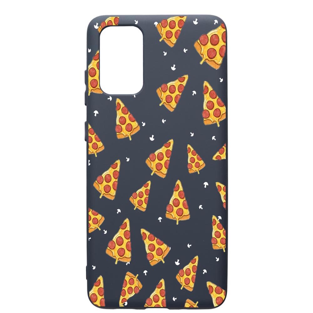 Husa Premium Silicon Compatibila Cu Samsung Galaxy S20 Plus, Pizza, cu interiorul din material textil, protectie camera, Alaskan Blue, PAB665