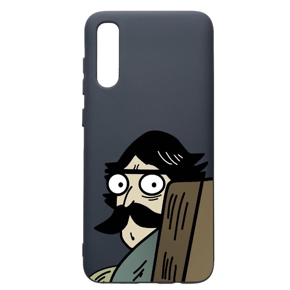 Husa Premium Silicon Compatibila Cu Samsung Galaxy A30S, Meme, cu interiorul din material textil, protectie camera, Alaskan Blue, PAB653