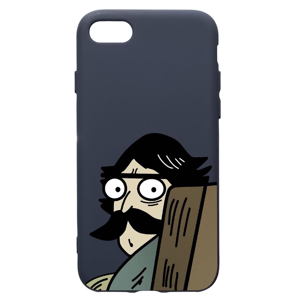 Husa Premium Silicon Compatibila Cu Apple IPhone SE 2 / iPhone 8 / iPhone 7, Meme, cu interiorul din material textil, protectie camera, Alaskan Blue, PAB653