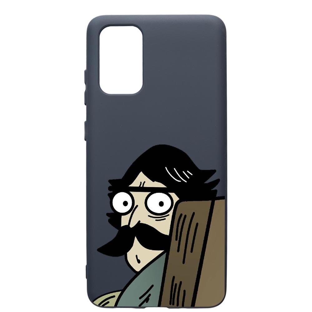 Husa Premium Silicon Compatibila Cu Samsung Galaxy S20 Plus, Meme, cu interiorul din material textil, protectie camera, Alaskan Blue, PAB653