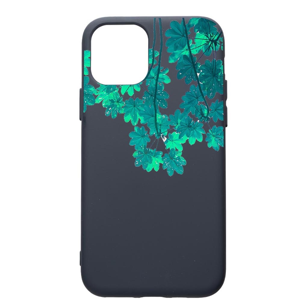 Husa Premium Silicon Compatibila Cu Apple IPhone 12, Green Forest, cu interiorul din material textil, protectie camera, Alaskan Blue, PAB682