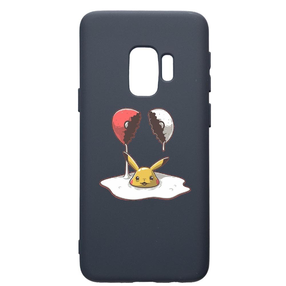 Husa Premium Silicon Compatibila Cu Samsung Galaxy S9, Meme, cu interiorul din material textil, protectie camera, Alaskan Blue, PAB656
