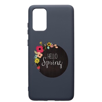 Husa Premium Silicon Compatibila Cu Samsung Galaxy S20 Plus, Hello Spring, cu interiorul din material textil, protectie camera, Alaskan Blue, PAB684 Husa Premium Silicon Compatibila Cu Samsung Galaxy S20 Plus, Hello Spring, cu interiorul din material textil, protectie camera, Alaskan Blue, PAB684