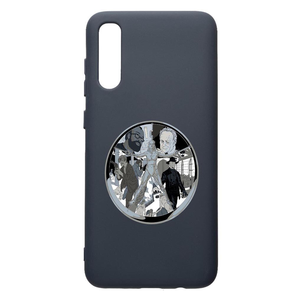 Husa Premium Silicon Compatibila Cu Samsung Galaxy A70, Westworld, Movie, cu interiorul din material textil, protectie camera, Alaskan Blue, PAB681