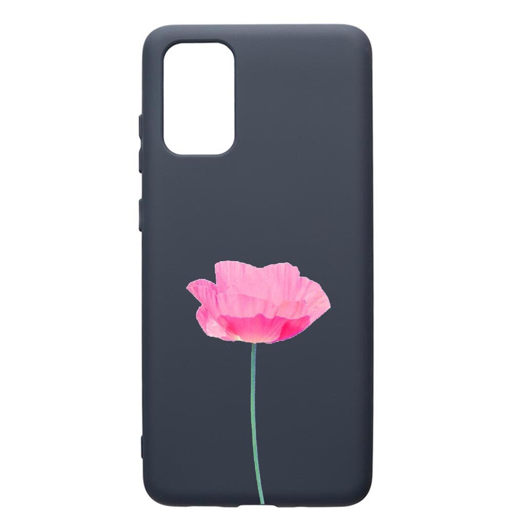 Husa Premium Silicon Compatibila Cu Samsung Galaxy S20 Plus, One Rose - Pastel Colors, cu interiorul din material textil, protectie camera, Alaskan Blue, PAB693