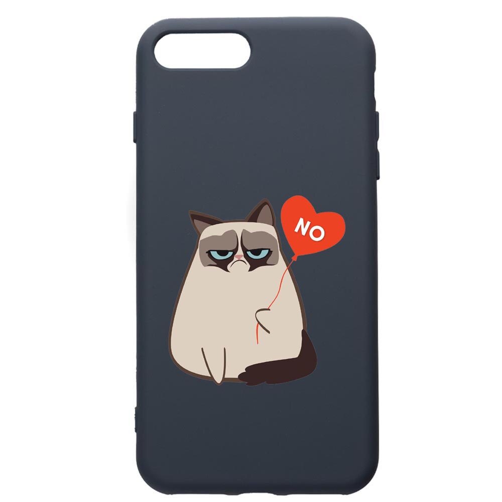 Husa Premium Silicon Compatibila Cu Apple iPhone 8 Plus / iPhone 7 Plus, Meme Gumpy, cu interiorul din material textil, protectie camera, Alaskan Blue, PAB657