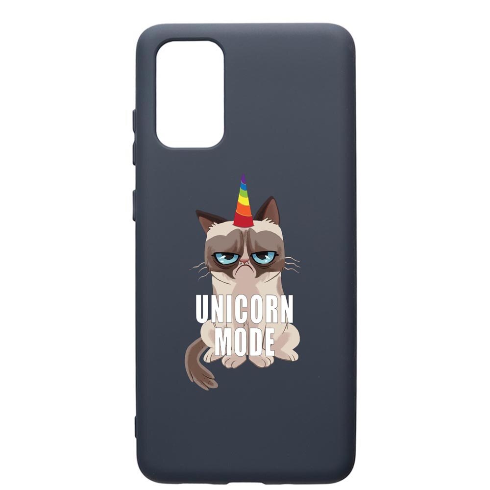 Husa Premium Silicon Compatibila Cu Samsung Galaxy S20 Plus, Meme - Gumpy Unicorn Mode, cu interiorul din material textil, protectie camera, Alaskan Blue, PAB654