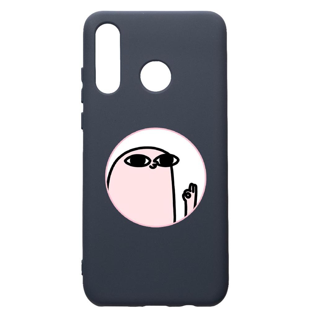 Husa Premium Silicon Compatibila Cu Huawei P30 Lite, Meme, cu interiorul din material textil, protectie camera, Alaskan Blue, PAB658