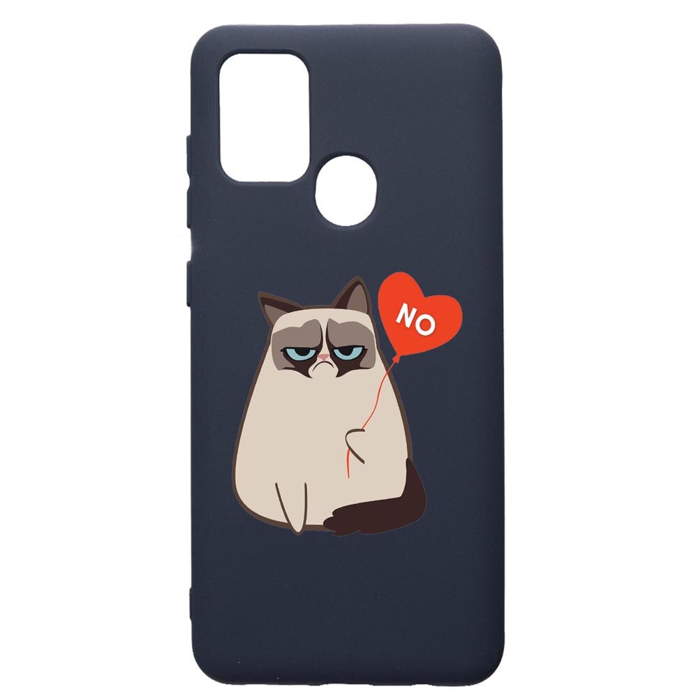 Husa Premium Silicon Compatibila Cu Samsung Galaxy A21S, Meme Gumpy, cu interiorul din material textil, protectie camera, Alaskan Blue, PAB657