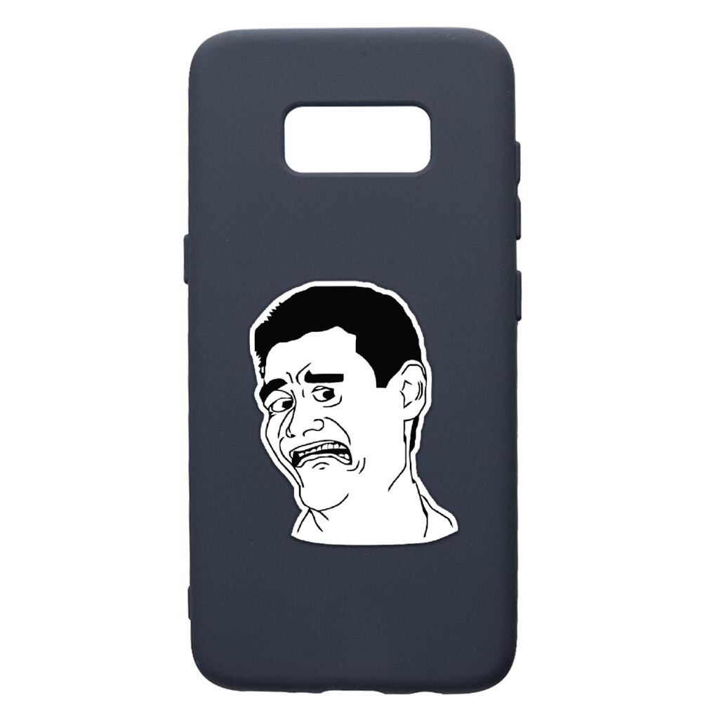 Husa Premium Silicon Compatibila Cu Samsung Galaxy S8, Meme Harold, cu interiorul din material textil, protectie camera, Alaskan Blue, PAB660