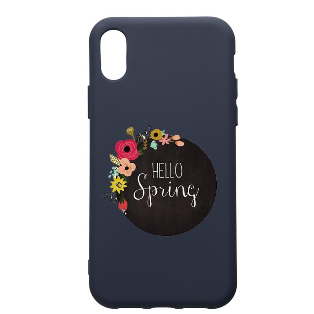 Husa Premium Silicon Compatibila Cu Samsung Galaxy A10, Hello Spring, cu interiorul din material textil, protectie camera, Alaskan Blue, PAB684