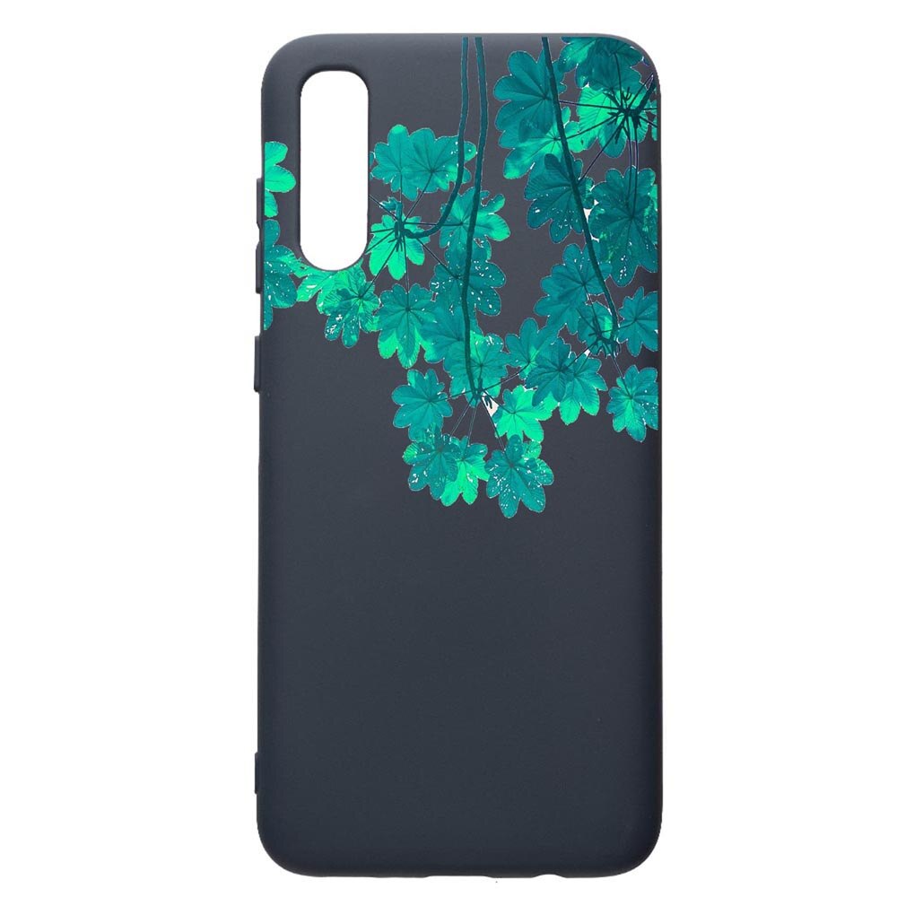 Husa Premium Silicon Compatibila Cu Samsung Galaxy A70, Green Forest, cu interiorul din material textil, protectie camera, Alaskan Blue, PAB682