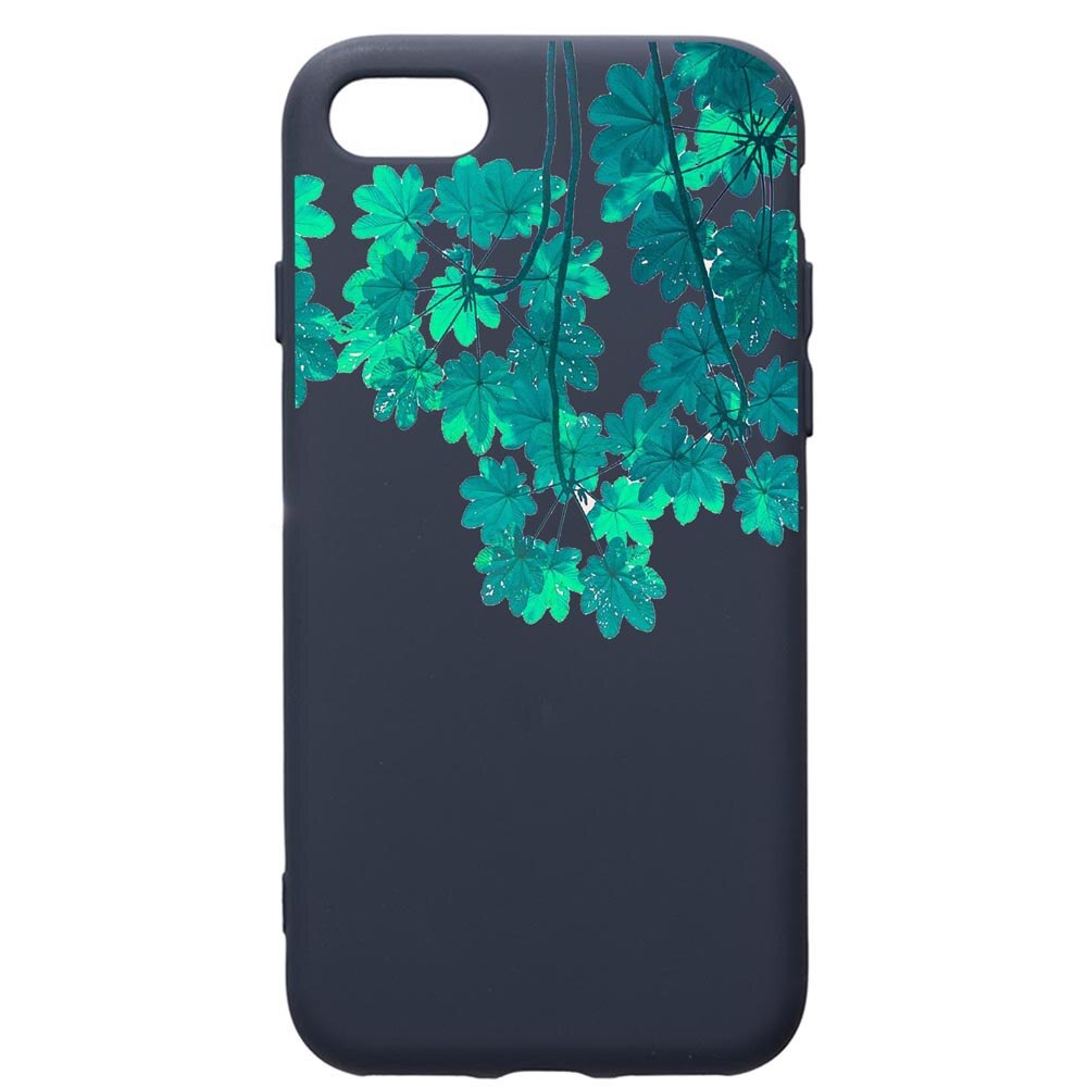 Husa Premium Silicon Compatibila Cu Apple IPhone SE 2 / iPhone 8 / iPhone 7, Green Forest, cu interiorul din material textil, protectie camera, Alaskan Blue, PAB682