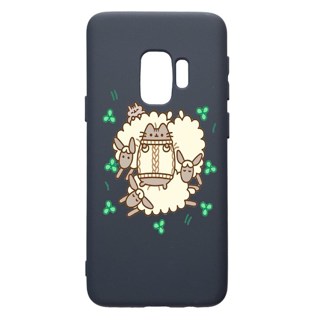 Husa Premium Silicon Compatibila Cu Samsung Galaxy S9, Rabbits Lambs, cu interiorul din material textil, protectie camera, Alaskan Blue, PAB692