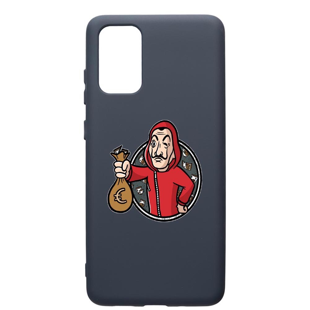 Husa Premium Silicon Compatibila Cu Samsung Galaxy S20 Plus, La Casa De Papel, cu interiorul din material textil, protectie camera, Alaskan Blue, PAB700