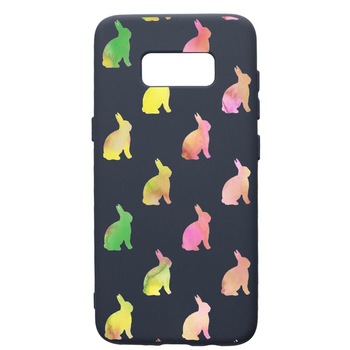 Husa Premium Silicon Compatibila Cu Samsung Galaxy S8, Cool Rabbits, cu interiorul din material textil, protectie camera, Alaskan Blue, PAB695 Husa Premium Silicon Compatibila Cu Samsung Galaxy S8, Cool Rabbits, cu interiorul din material textil, protectie camera, Alaskan Blue, PAB695