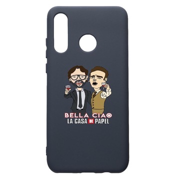 Husa Premium Silicon Compatibila Cu Huawei P30 Lite, La Casa De Papel - Berlin - Profesor, cu interiorul din material textil, protectie camera, Alaskan Blue, PAB711 Husa Premium Silicon Compatibila Cu Huawei P30 Lite, La Casa De Papel - Berlin - Profesor, cu interiorul din material textil, protectie camera, Alaskan Blue, PAB711