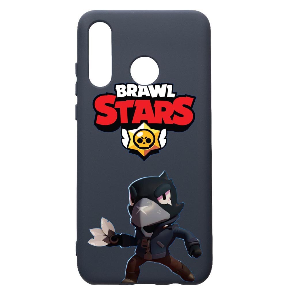 Husa Premium Silicon Compatibila Cu Huawei P30 Lite, Brawl Stars Crow, cu interiorul din material textil, protectie camera, Alaskan Blue, PAB644