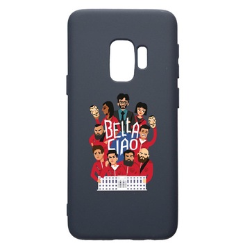 Husa Premium Silicon Compatibila Cu Samsung Galaxy S9, La Casa De Papel Ciao Bella, cu interiorul din material textil, protectie camera, Alaskan Blue, PAB718 Husa Premium Silicon Compatibila Cu Samsung Galaxy S9, La Casa De Papel Ciao Bella, cu interiorul din material textil, protectie camera, Alaskan Blue, PAB718