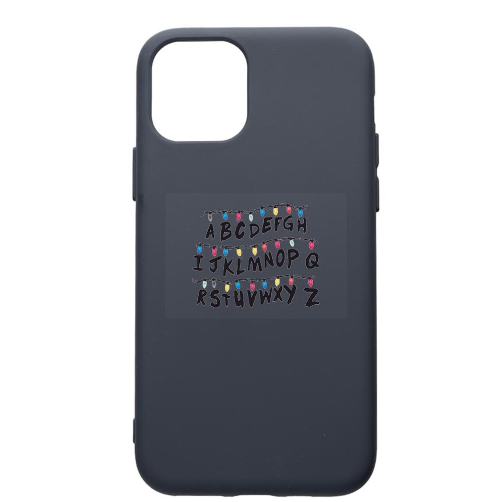 Husa Premium Silicon Compatibila Cu Apple IPhone 11, Stranger Things, cu interiorul din material textil, protectie camera, Alaskan Blue, PAB720