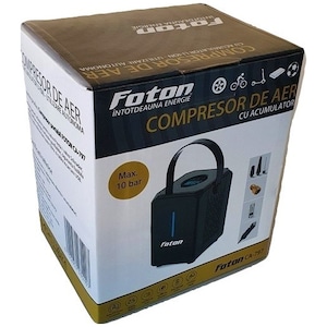 Compresor Foton cu acumulator Li-Ion CA-797, 12V, maxim 10 bar / 150 PSI , display digital cu led , USB, timp incarcare 3-5H